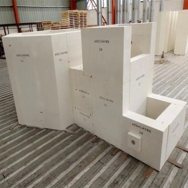 豫企耐材 電熔鋯剛玉磚 電熔再燒結剛玉磚 剛玉耐火磚廠家